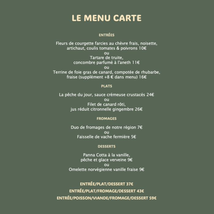 Menu Oma