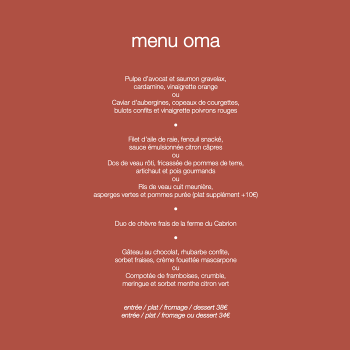 Menu Oma
